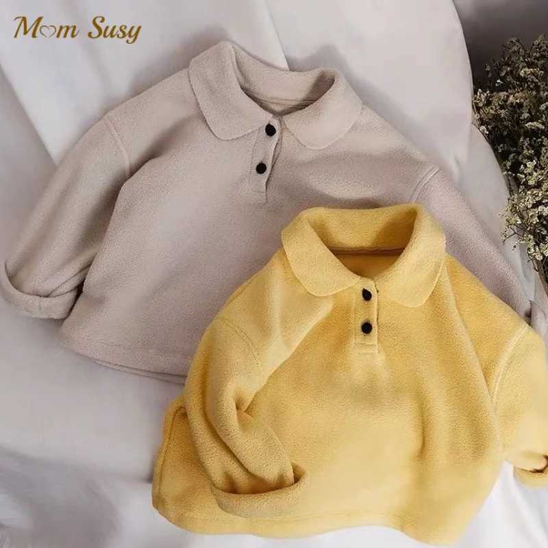 Baby girl boy shirt Berber wool baby warm sports shirt childrens T-shirt family clothes winter spring autumn 1-7Y W241223