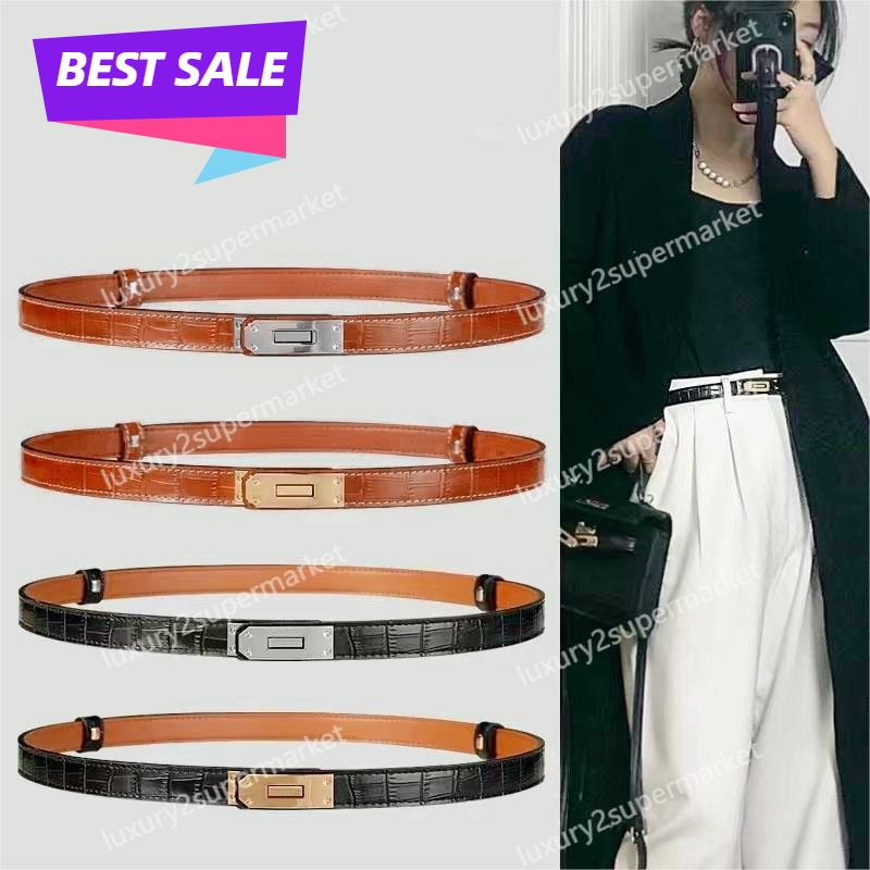 Designer Belt Woman Ceinture Luxe All match Simple with Skirt Dress Suit Pants Tucked Waist Belt for Womens Belt Buckle Tight Belts