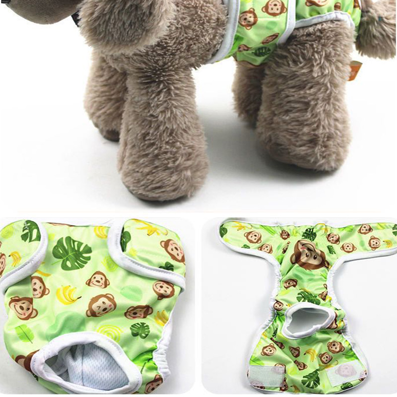 Dog Diapers Physiological Pant Puppy Women's Panties Shorts Underwear Washable Female Dog Diper Panties Pet Dog Cat Clothes