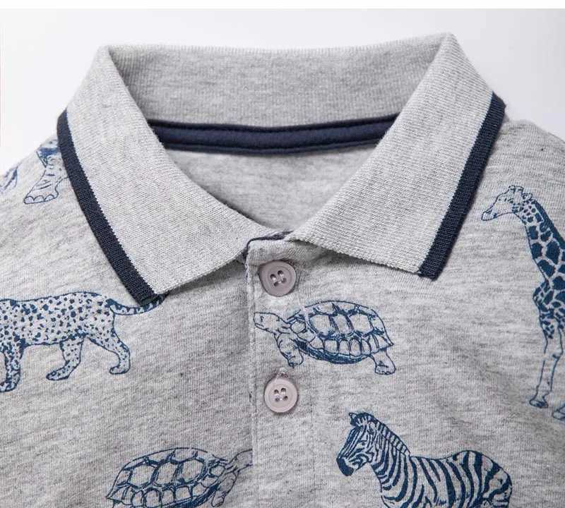 Baby polo shirt casual T-shirt boys shirt long sleeved childrens clothing brand 2022 knitted cotton baby clothing W241223