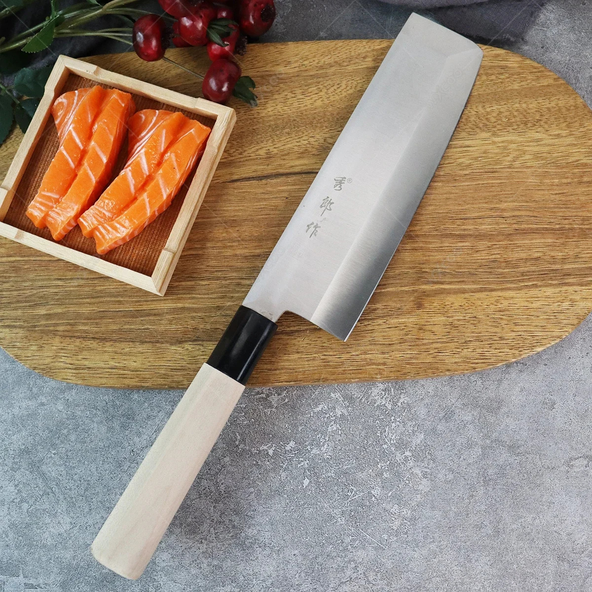 WXCOO professional sashimi knife Japanese salmon chef knife stainless steel kitchen fish fillet chopper 241224 - view 5