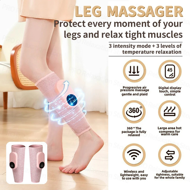 Electric Vibration Calf Massager Air Pressure Leg Massager Feet Massage Masajeador Power Legs Massager Machine Foot Masaje 241224