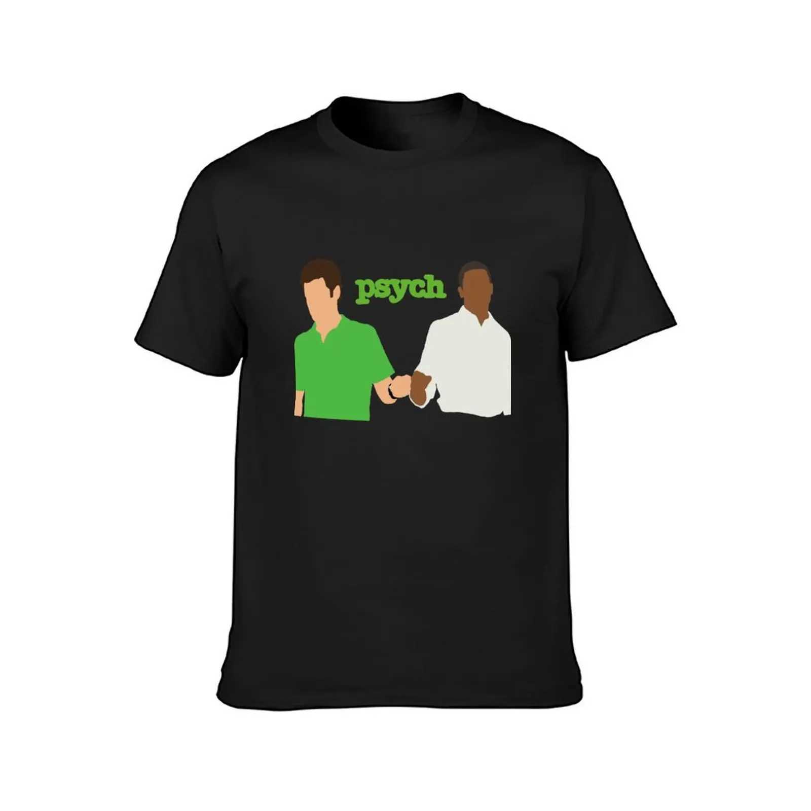 Psych Shawn and Gus T-shirt Large Flat Top Mens Retro T-shirt W241223