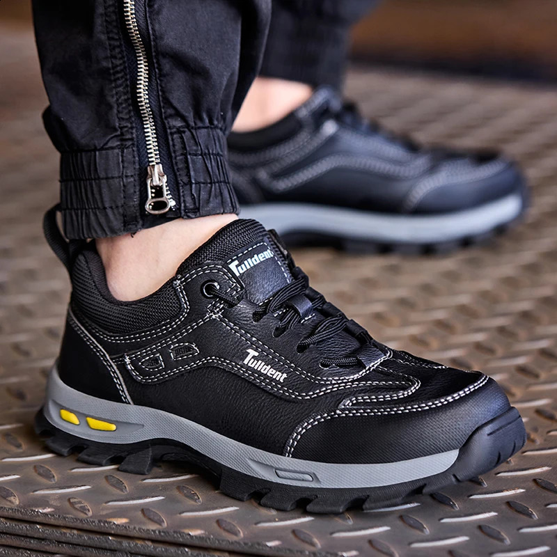 Work safety shoes mens safety boots shock resistant perforated work shoes sports shoes mens work boots durable 10kV 241223