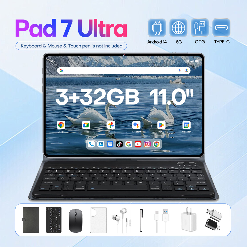 Pad7 Ultra 11-inch large screen Android 14 16GB+1TB memory learning use best tablet