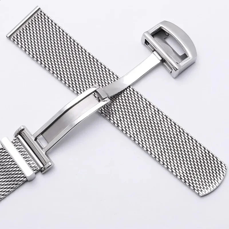 Watch accessories For IWC PORTOFINO PORTUGIESER Metal Strap Milanese Stainless Steel Band Chain 20mm 22mm With tools 241220