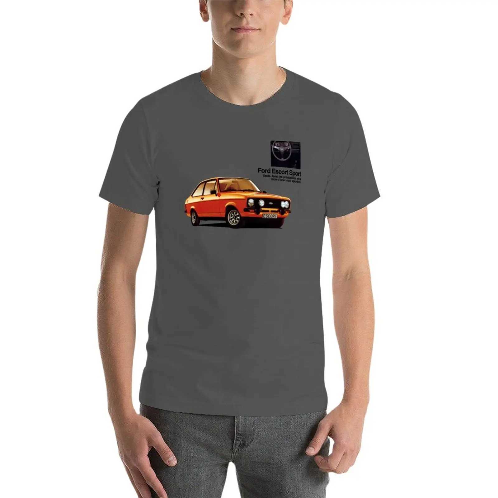 New Ford ESCORT MK2 Sports T-shirt White T-shirt Mens Fashion Clothing Sublimation T-shirt Mens Pure White T-shirt Mens W241223