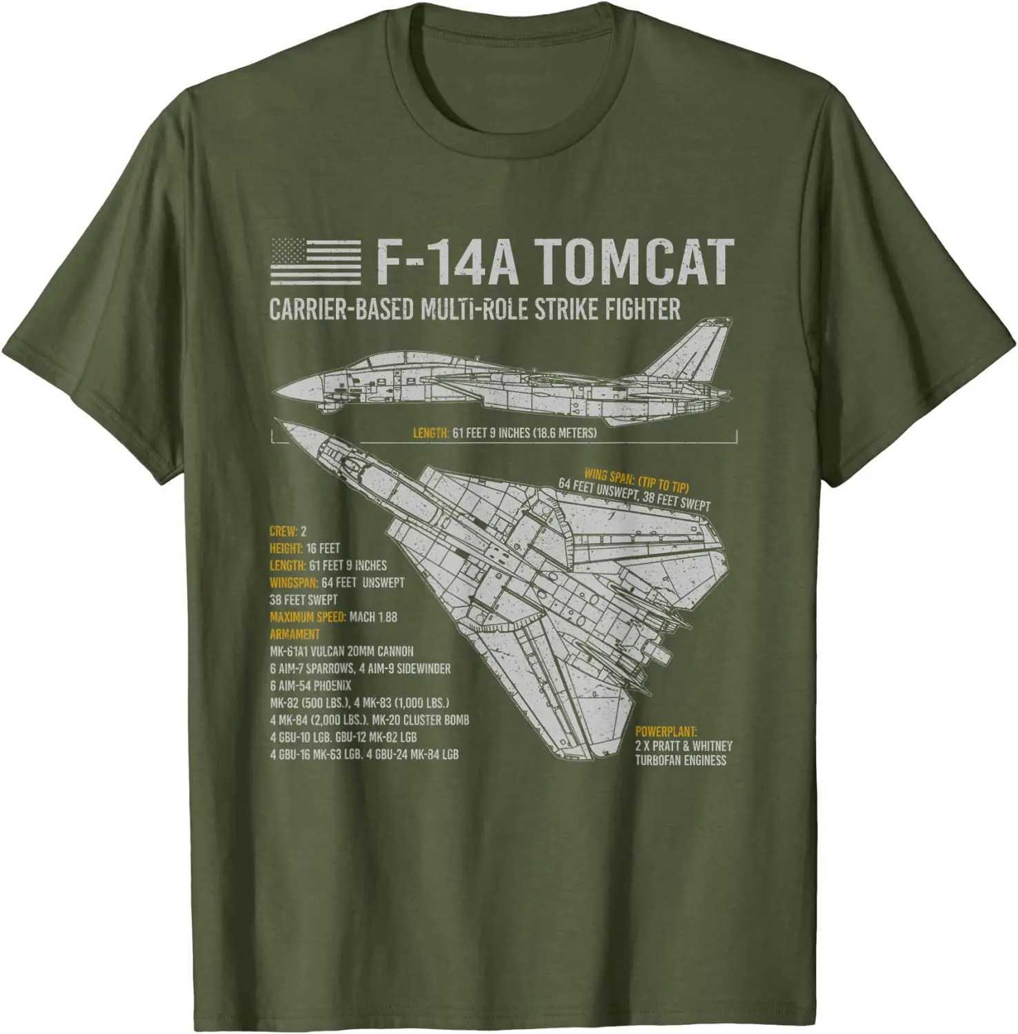 F-4 Tomcat F4 aircraft blueprint mens T-shirt short sleeved casual 00% cotton O-neck summer shirt W241223