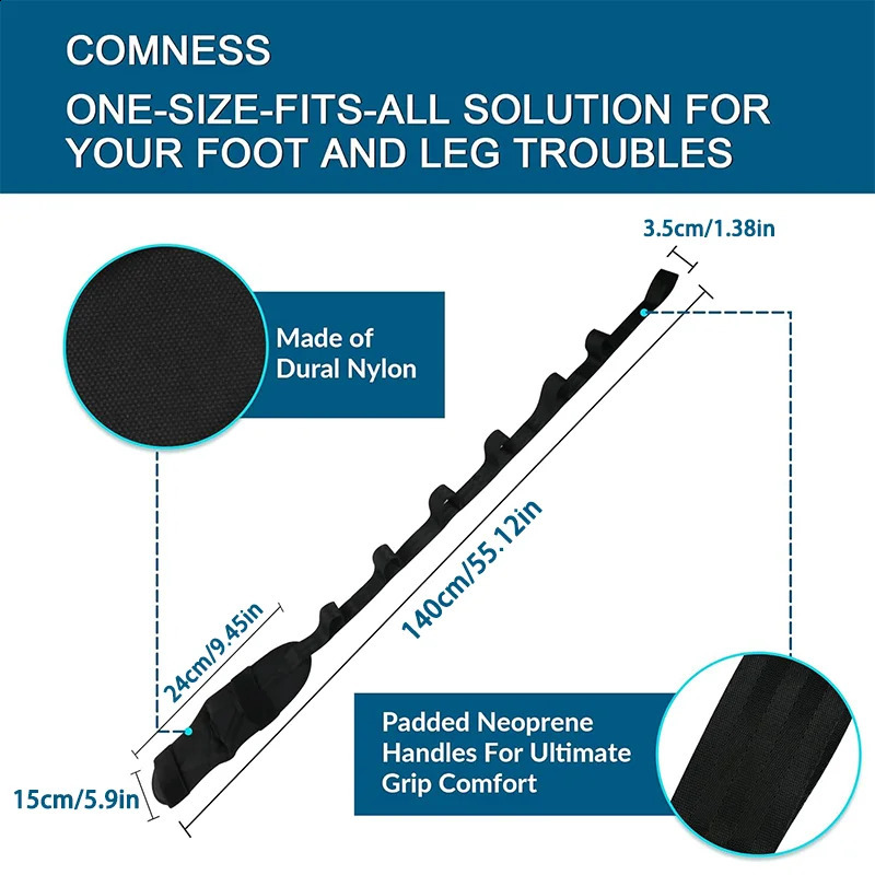 Yoga Stretching Band Segmented Adjustment Assisted With Foot Rehabilitation Training Leg and 241216