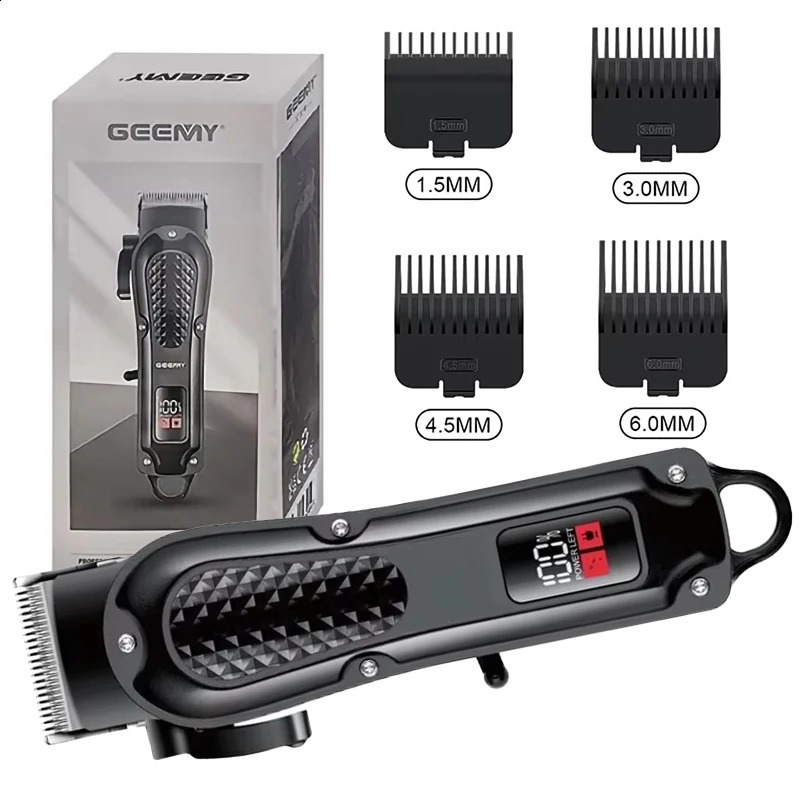 Hiena Electric Hair Clipper UBS Rechargeable Cordless Beard Trimmer Men Powerful Electric Hair Cutting Tool Mchine 241224