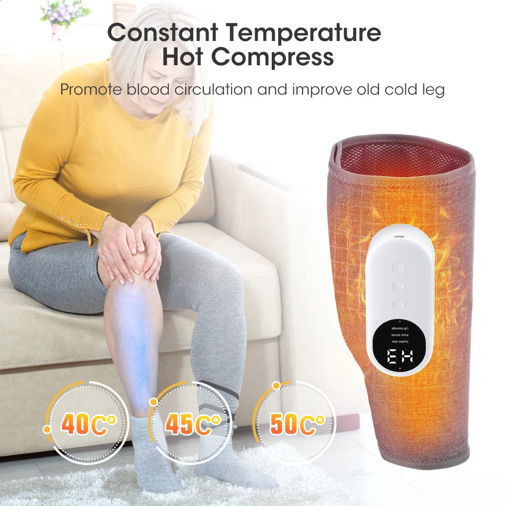 Eletric Air Pressure Calf Massager Wireless Leg Massage 3 Mode Airbag Compresstion Relax Foot Calf Muscle Blood Circulation 241224