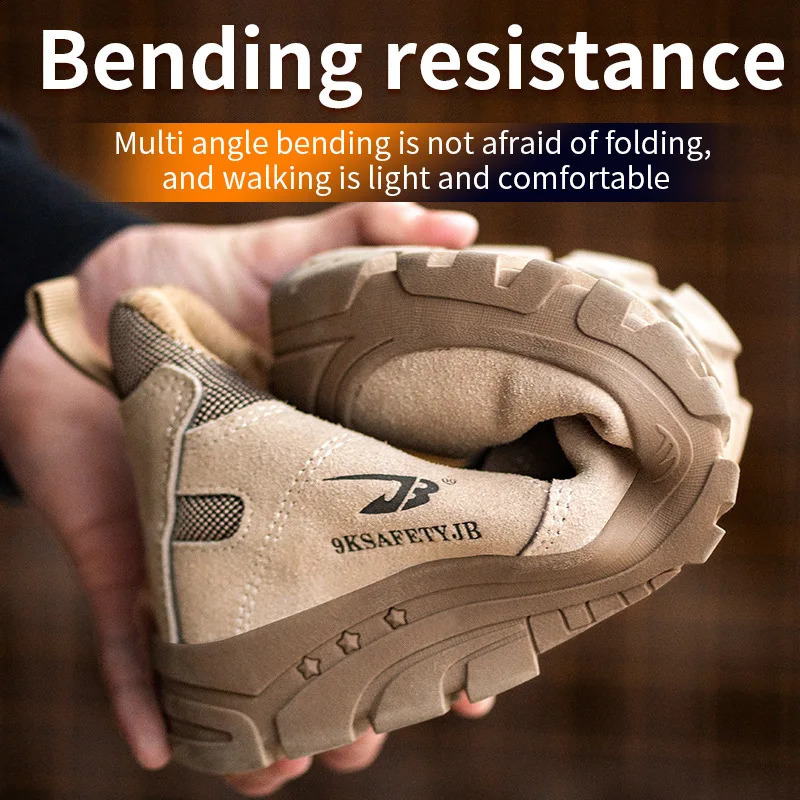 Insulated mens work boots perforated safety shoes composite toe welding protective shoes detachable work shoes sports shoes 241223