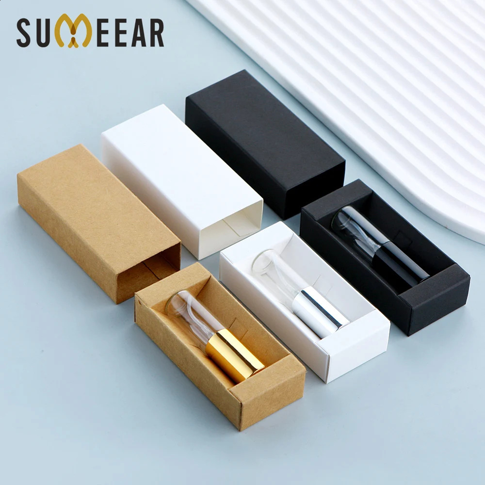 50 Pcs/Lot 5ml Perfume Bottle With Perfume Paper Box Parfum Refillable Atomizer Spray Bottles Sprayer Custom Pay Extra 241224