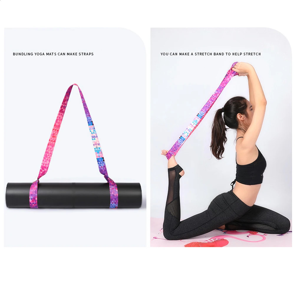 Yoga Mat Carrying Strap Adjustable Shoulder Straps Pilates Exercise Sling Sports Belt Carry 241216