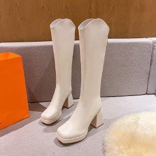 High Heeled Ddmywed Long Western Cowboy For Autumn And Winter Women S Shoes New Summer Brown Elastic Slim Leg Knight Boots Chinese Brand F Ddmysaturn