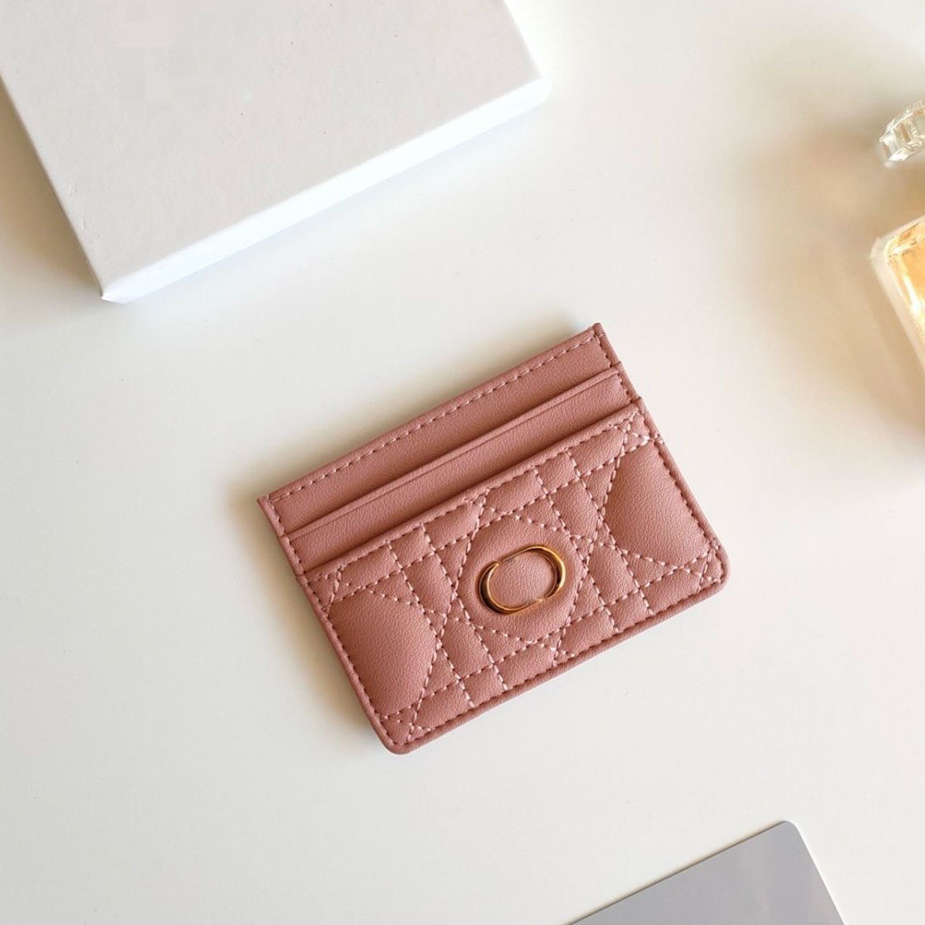 High quality designer luxury women wallet designer credit card women passport cover holder designer card holder women sac saddle mini designer purses688