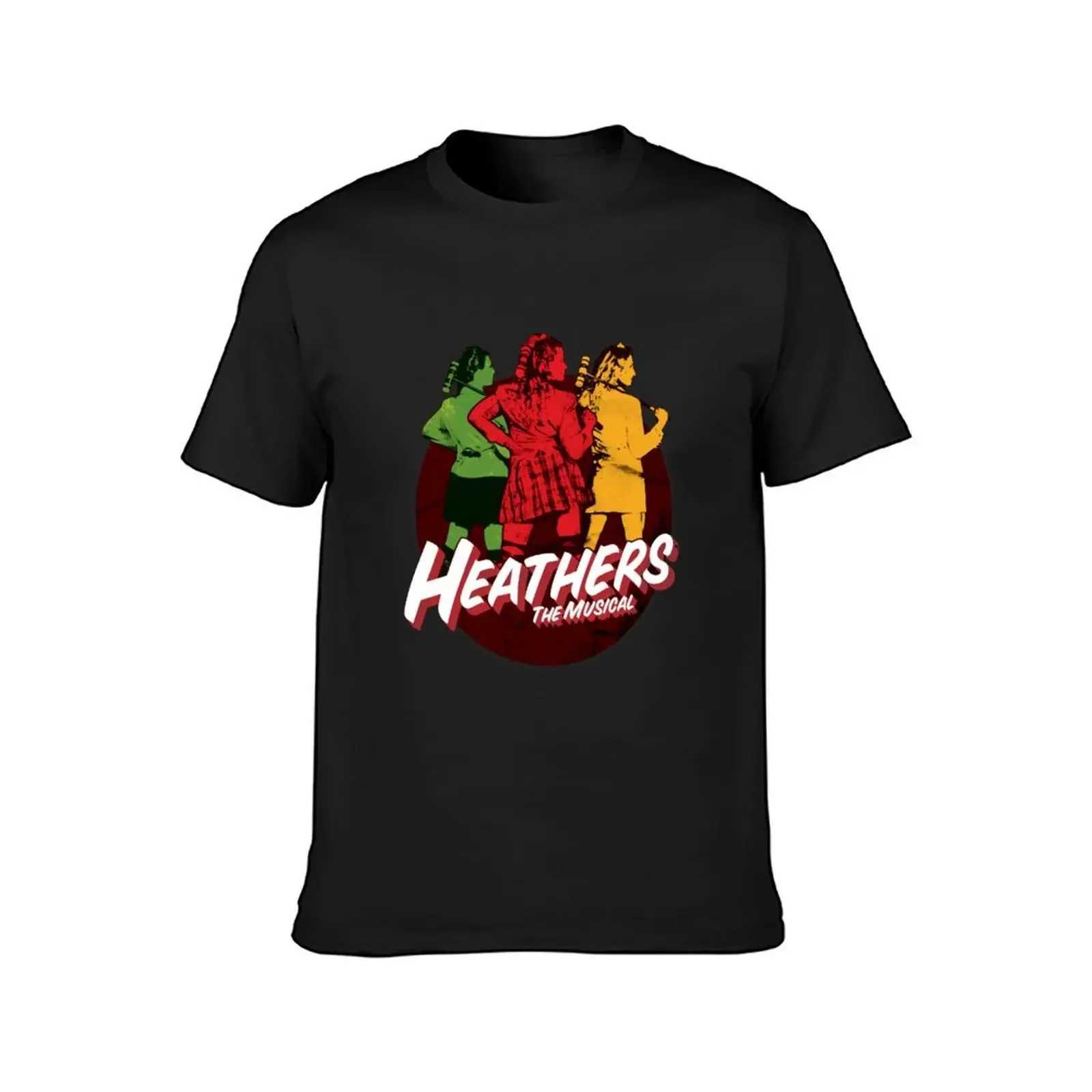 Heather Music retro T-shirt graphic T-shirt summer clothing heavy-duty fast drying pure white mens T-shirt W241223