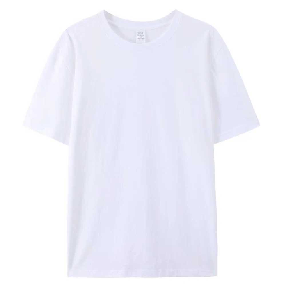 100% cotton T-shirt unisex white crew collar T-shirt Coton Herren T-shirt Uomo black mens Playeras De Hombre T-shirt W241223