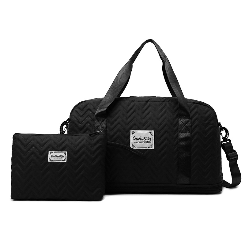 Free Shipping Folding Lightweight Lage Hand-held Large Capacity Storage Business Travel Bag Sport&outdoor Packs Black White New Free Delivery Designer