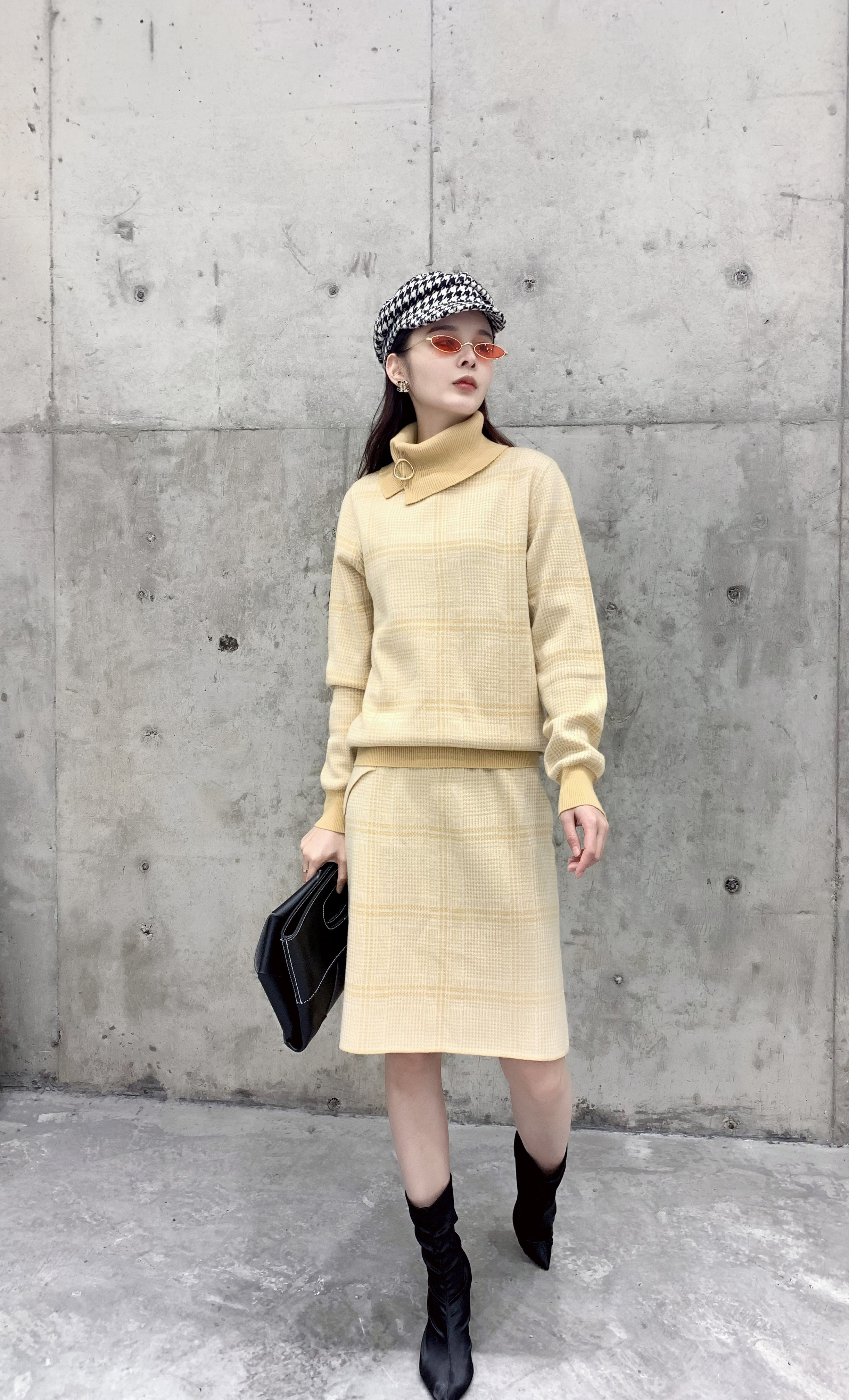 High-End Women's Wool Sweater - Fashionable Bottom Top for Fall & Winter