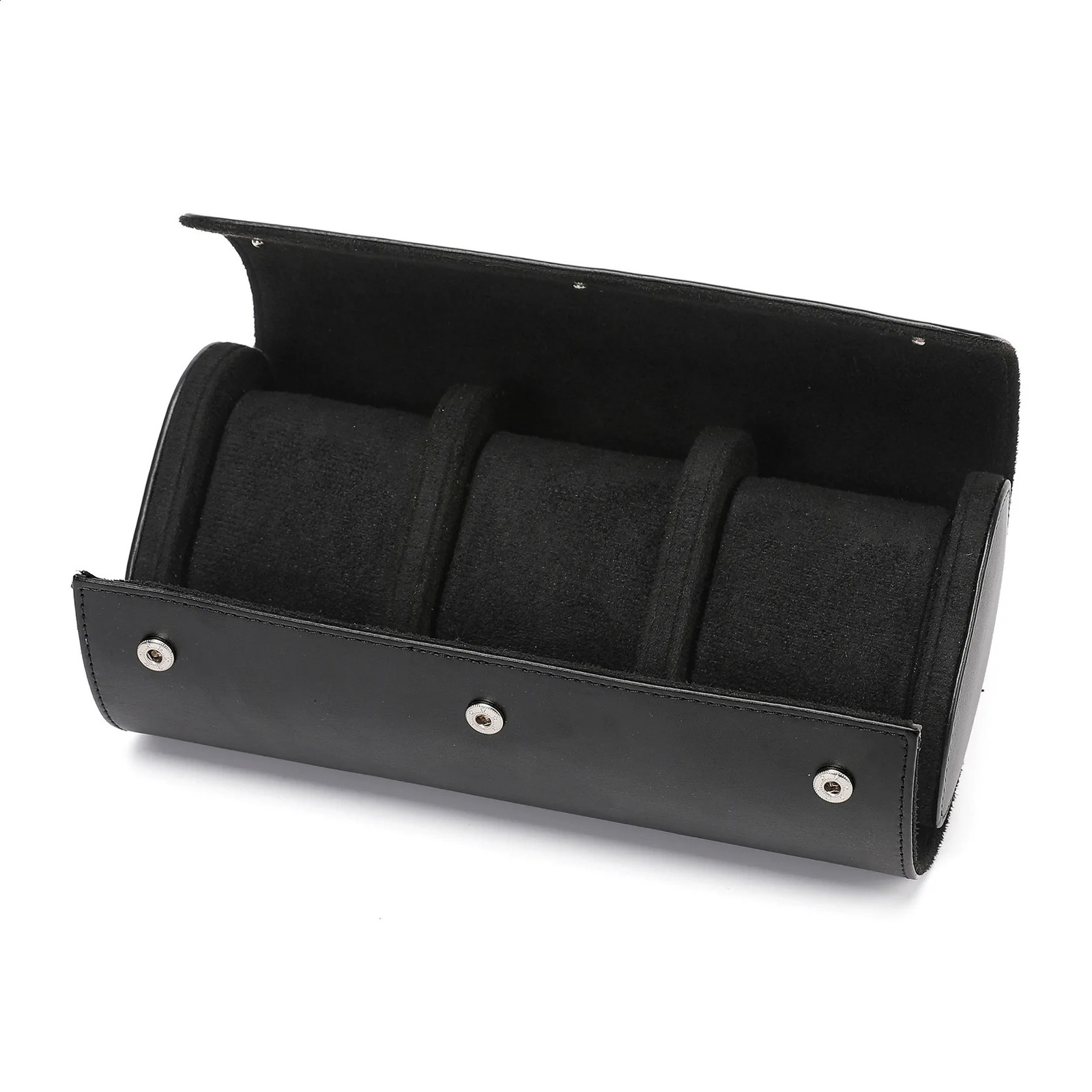 IBBETON Watch Bag 1 2 3 Slots Genuine Ortable Vintage Leather Roll Watch Storage Box Travel Watch Case Gift Watch Pouch 241224