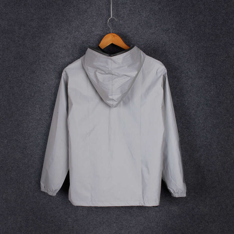 Autumn Night Light Rush Windproof Trendy Brand Couple Reflective Clothing Solid Color Coat Student Male and Female