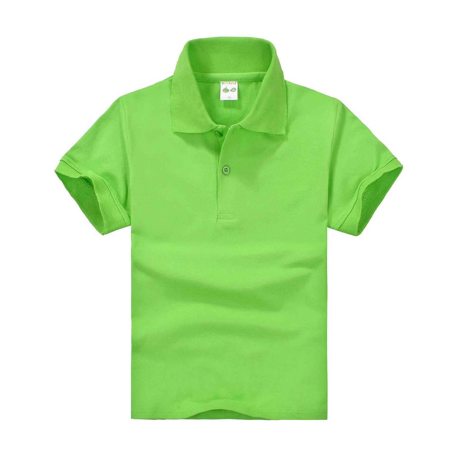 Summer new childrens T-shirt short sleeved cotton boy polo shirt childrens clothing for 3-14 years old W241223