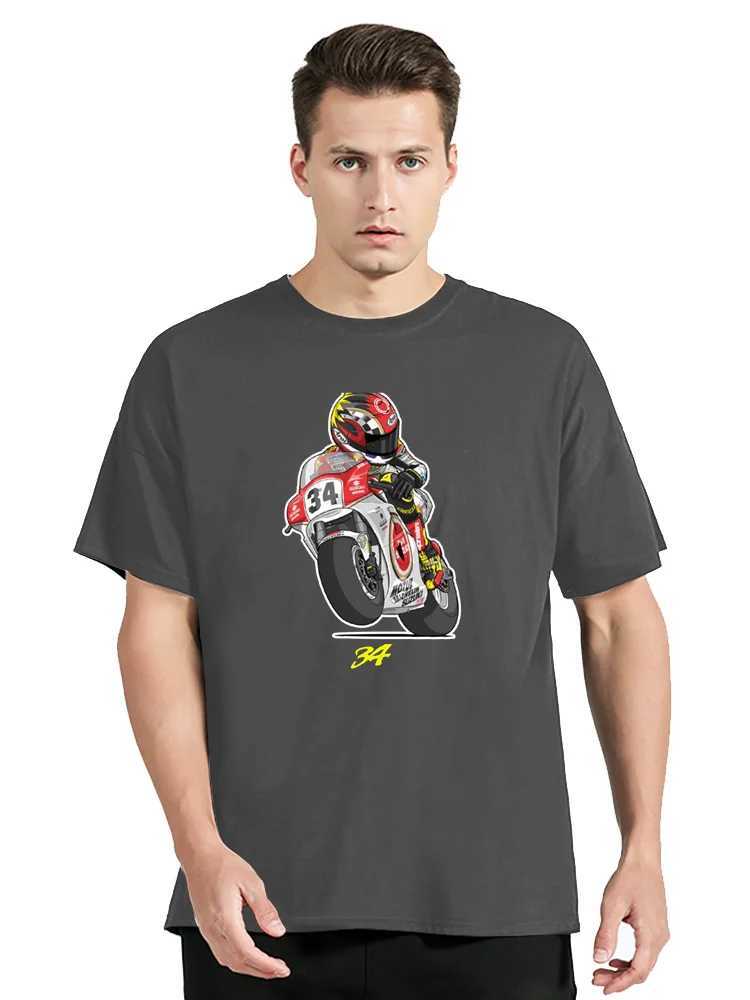Kevin Schwantz cotton T-shirt custom T-shirt heavy-duty plain black mens oversized T-shirt W241223