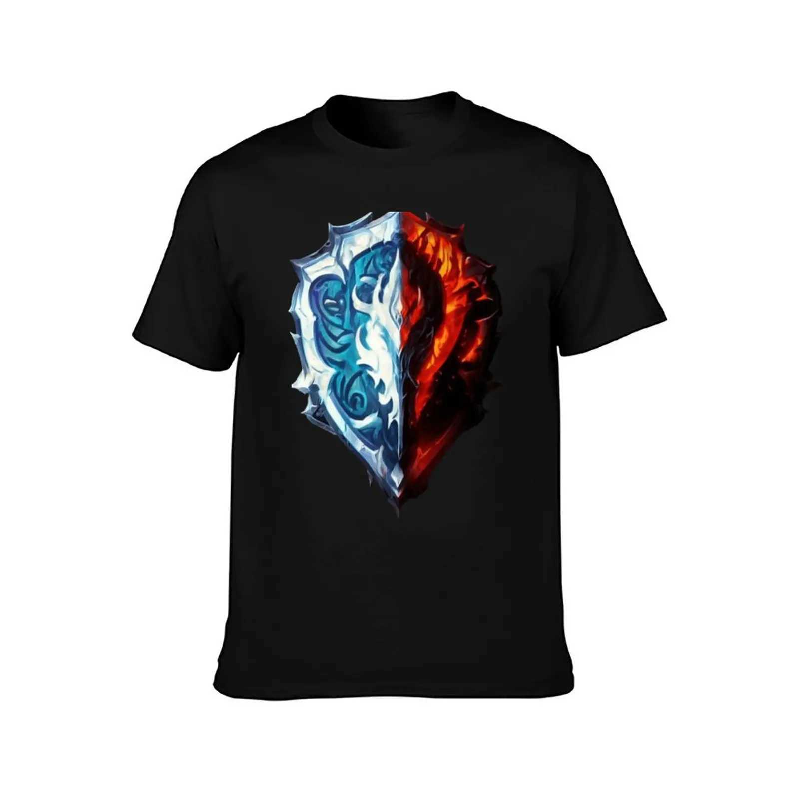 7622 United Alliance Horde in World of Warcraft - World of Warcraft - World of Warcraft T-shirt Quick Drying Anime T-shirt Mens Solid Color T-shirt W2