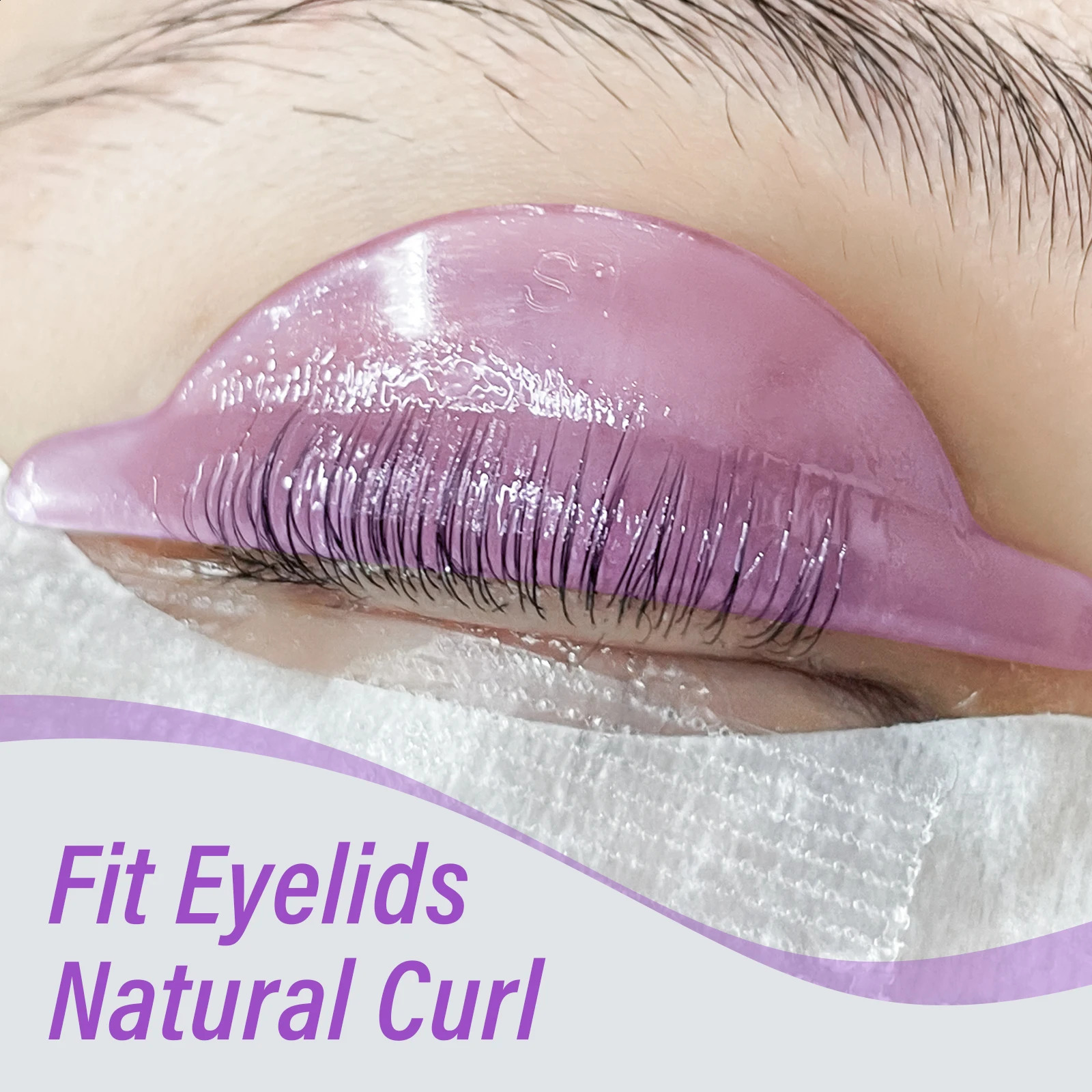 8 Pairs Glue Free Silicone Eyelash Pads Sticky Lashes Rods Shield Eyelash Curler Lash Curler ing Makeup Tools 241223