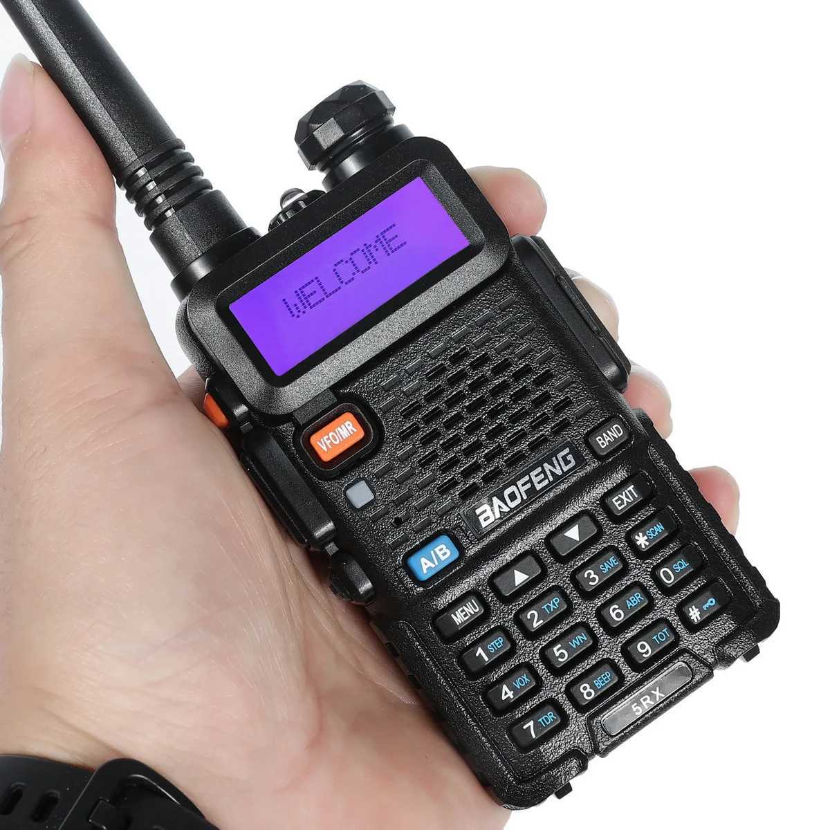 New Baofeng 5RX 5W Mti-Bands 136-174/220-260/400-520MHz 128 Channels DTMF Repeater 1800mAh handheld walkie talkie Z241223