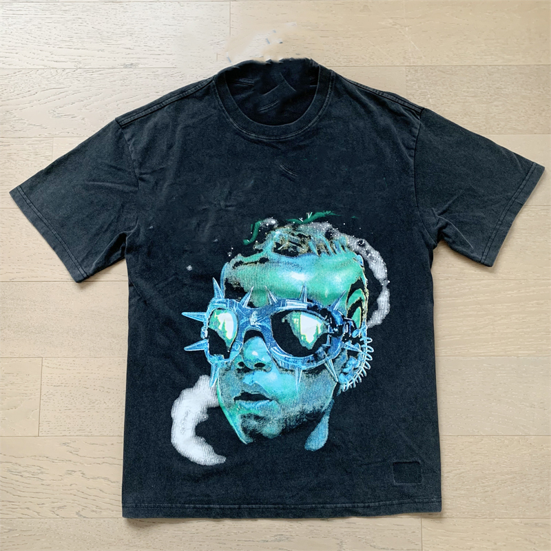 Men's designer Skull retro street casual cotton short sleeve tshirt Summer men's and women's loose tshirts size S-XL