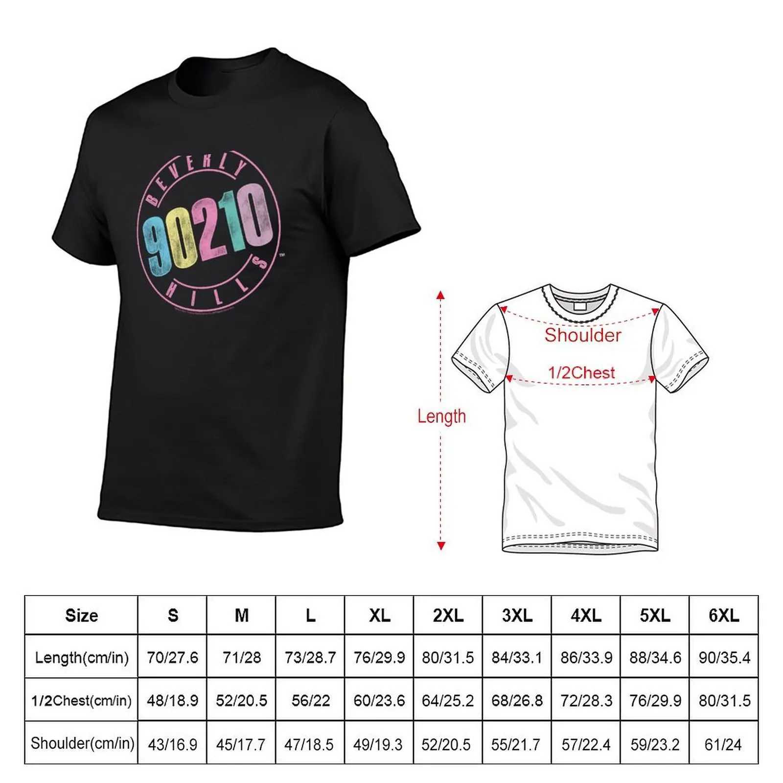 Beverly Hills 9020 Retro Pastel Retro T-shirt Kavay Dress Flat Top Mens Flat Top T-shirt W241223
