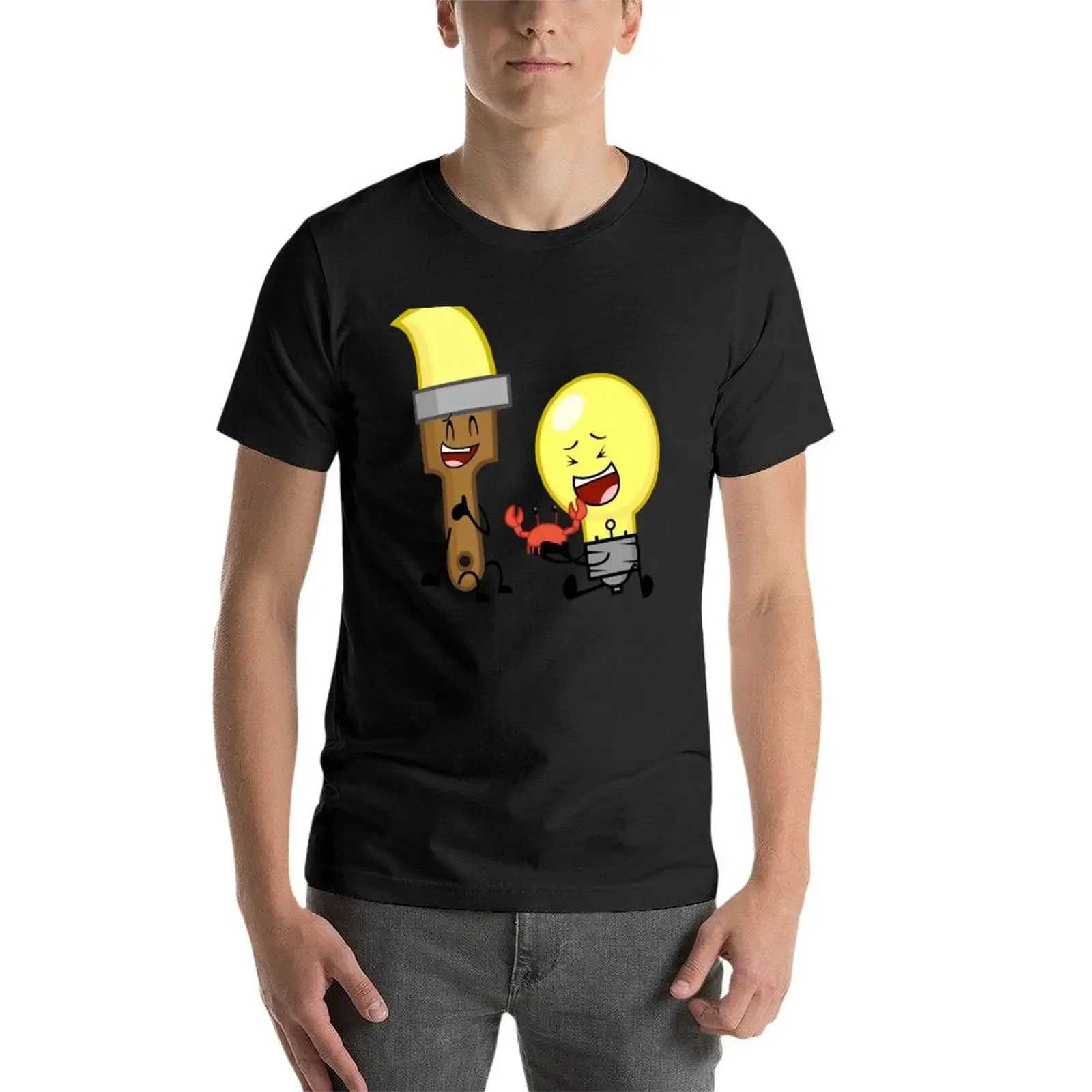 BFDI Inanimate Insanity All Characters Object Al Stars T-shirts Graphic shirts plain black T-shirts men W241223