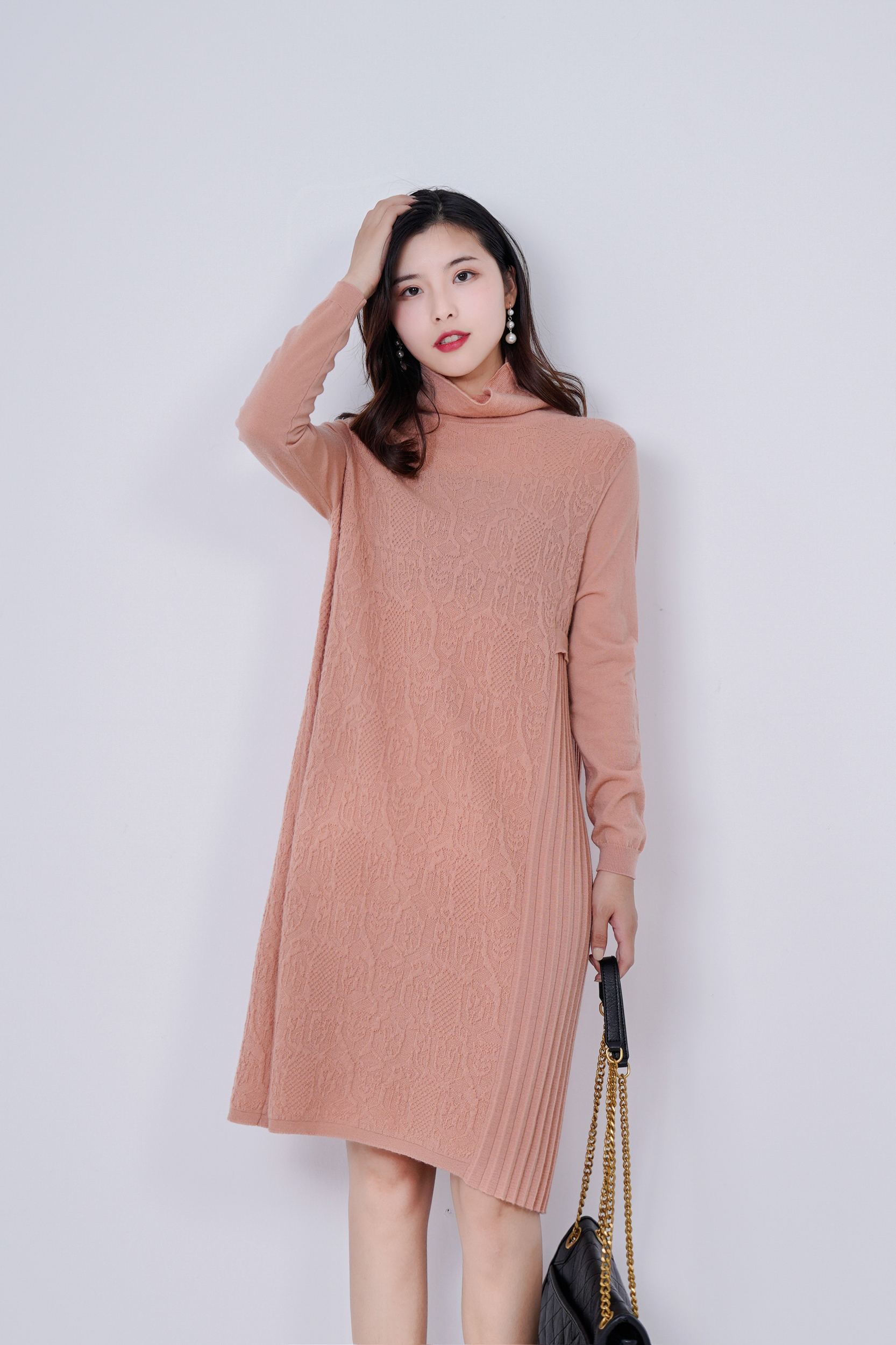 Women's Slim Fit Wool Sweater - Stylish Autumn & Winter Interior Top with High-End Feel