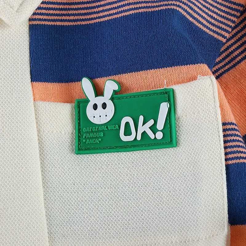 Childrens polo shirt autumn top childrens school uniform boys sweater long sleeved childrens coat baby shirt W241223