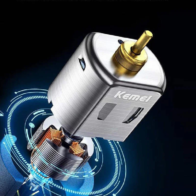 Kemei Zero blade Hair Trimmer Professional Beard Trimmer For Men Electric Clipper Rechargeable Hair Cutting Machine Barber Shop 241224