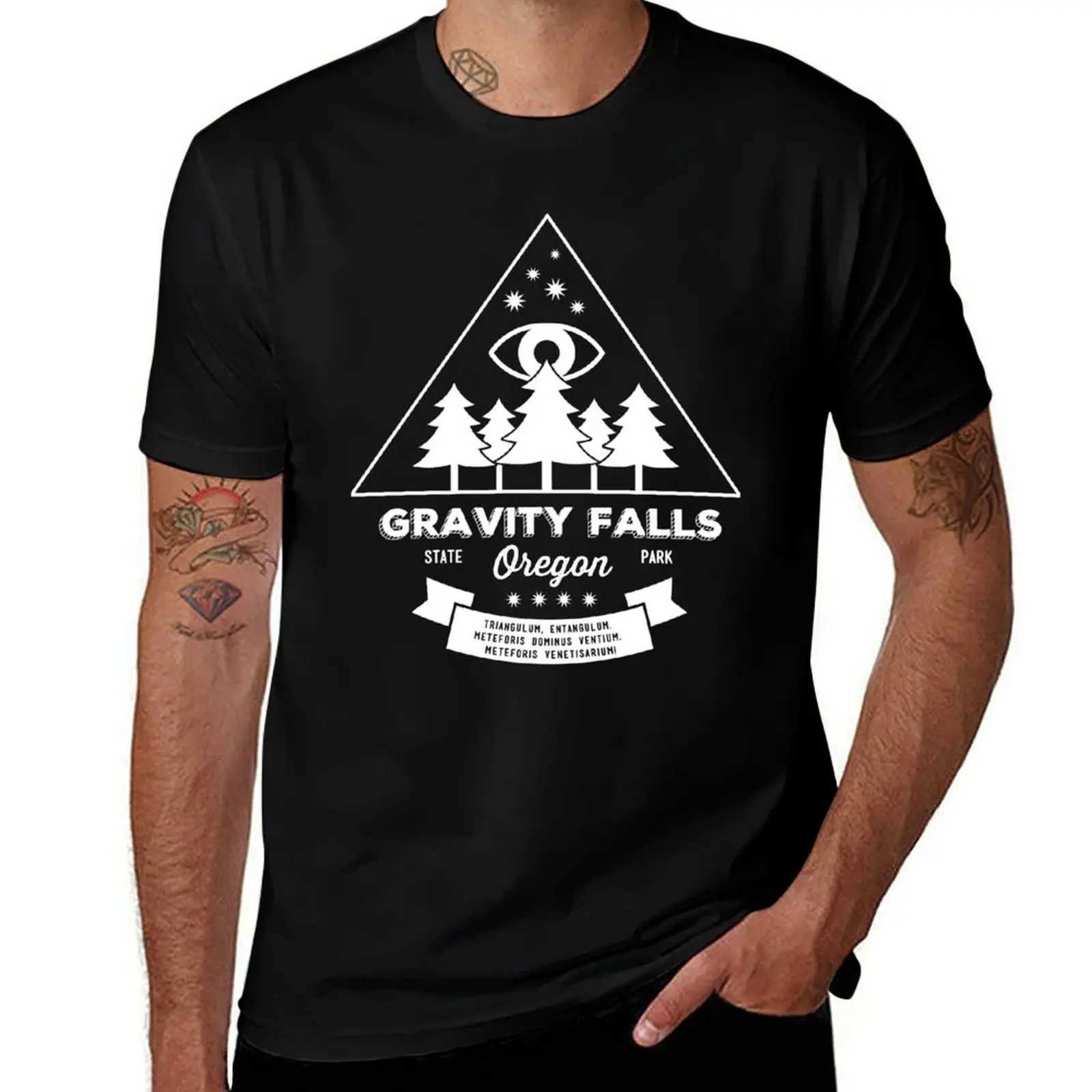 Visit the Gravity Falls in Oregon! Boys anime printed t-shirt regular t-shirt mens t-shirt W241223