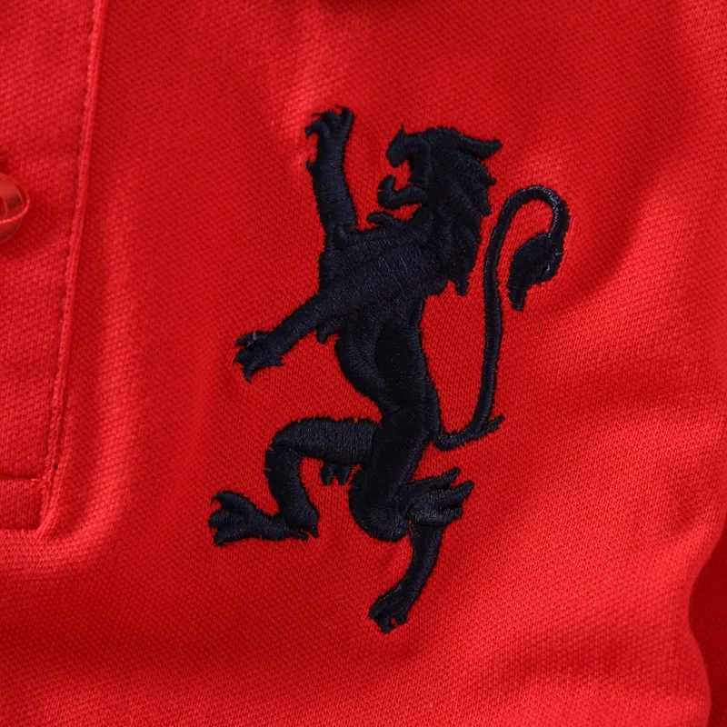 Summer cotton polo childrens top baby boy sports polo shirt collar breathable fabric T-shirt fashionable clothing for children aged 2-14 W241223