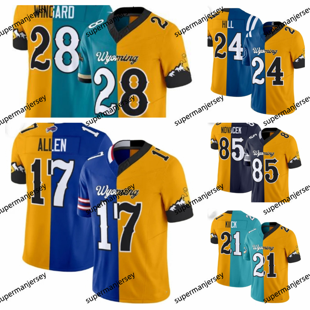 2025 Ncaa WYOMING Cowboyss football College Football Jersey Josh Allen Split All Stitched Jim kiick Jay Novacek Jerry Hill Andrew Wingard