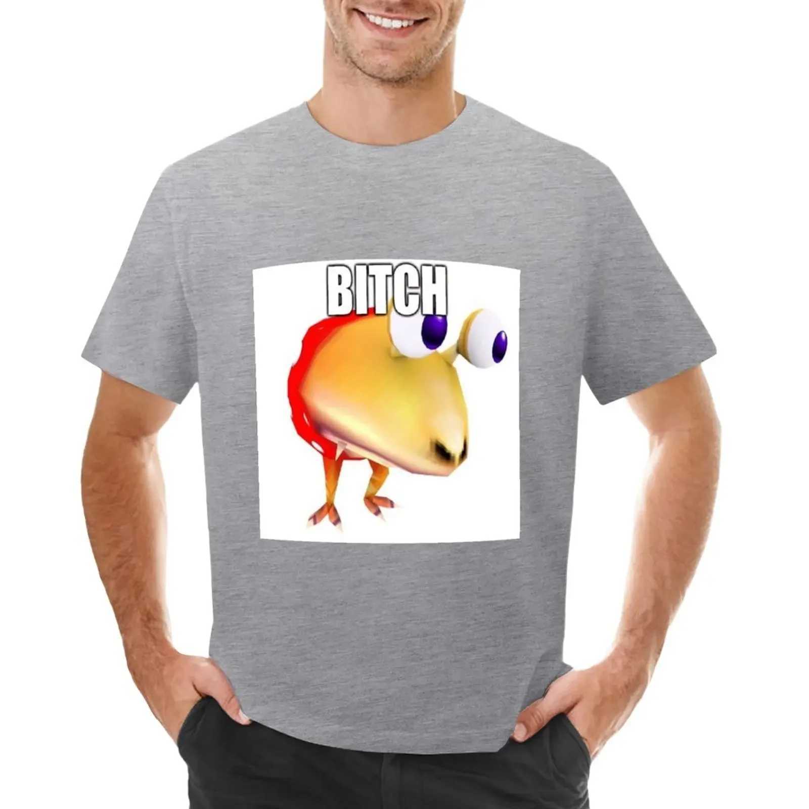 Plain t-shirt oversized t-shirt anime sweater mens B * TCH Pikmin 2 player battle meme t-shirt mens clothing W241223