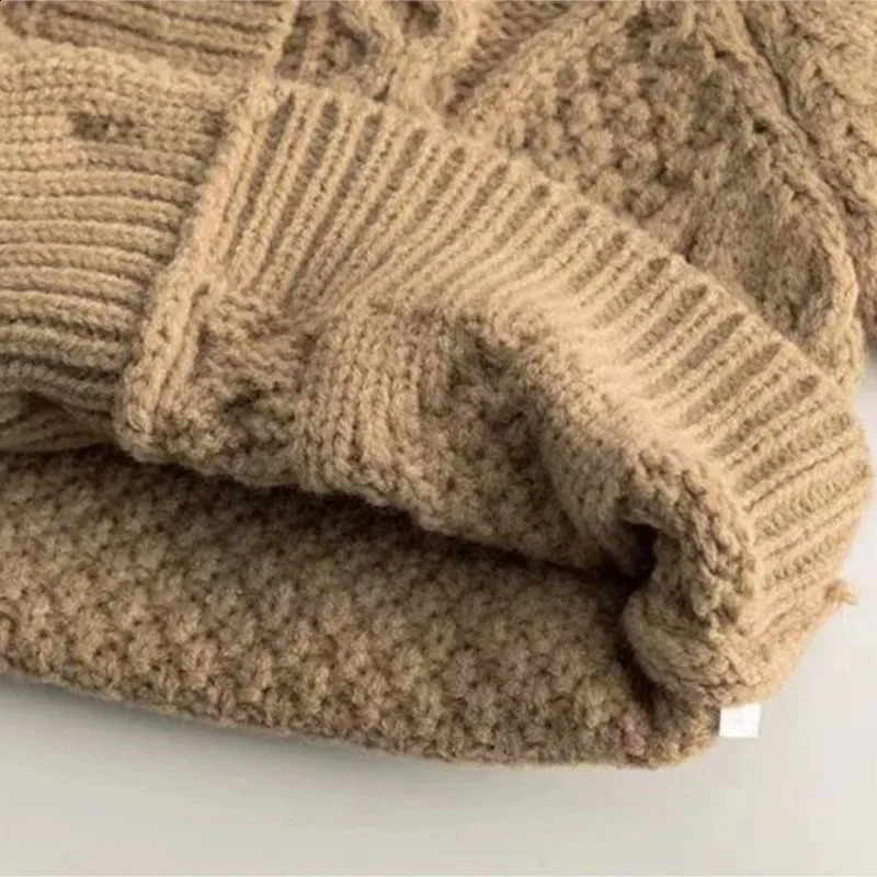Fashion Baby Girl Boy Knit Cardigan Infant Toddler Child Sweater Autumn Winter Spring Knitwear Coat Baby Clothes 12M-7Y 241223