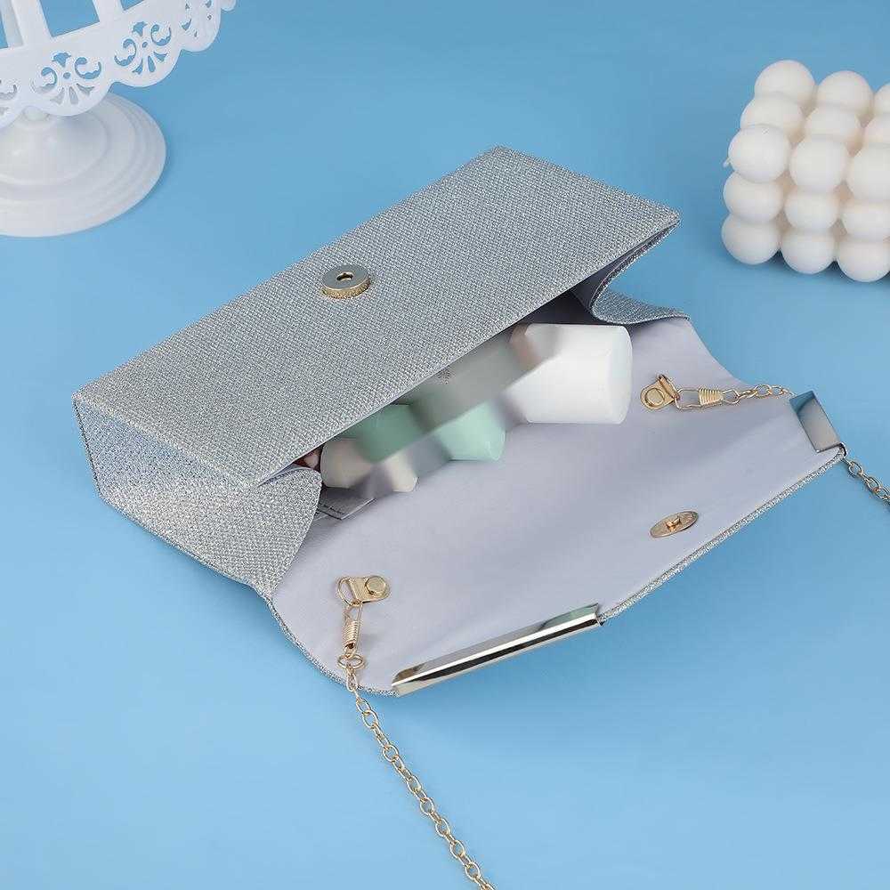 Clutch Bag New Fashionable Womens Chain Bag Personalized and Simple Party Banquet Bag Handbag Crossbody Bag 240920