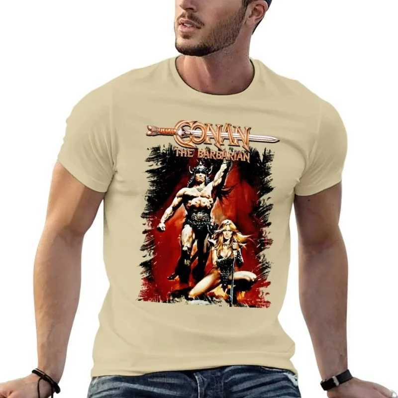 Conan Savage Art T-shirt Animal Print Boys T-shirt Black Mens T-shirt Mens T-shirt W241223