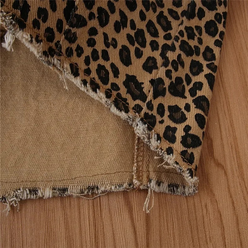 Samgamibaby Girls Spring Jacket in Leopard Print and Single Breasted Style for Fashionable Looks Baby Girl Coat 241223