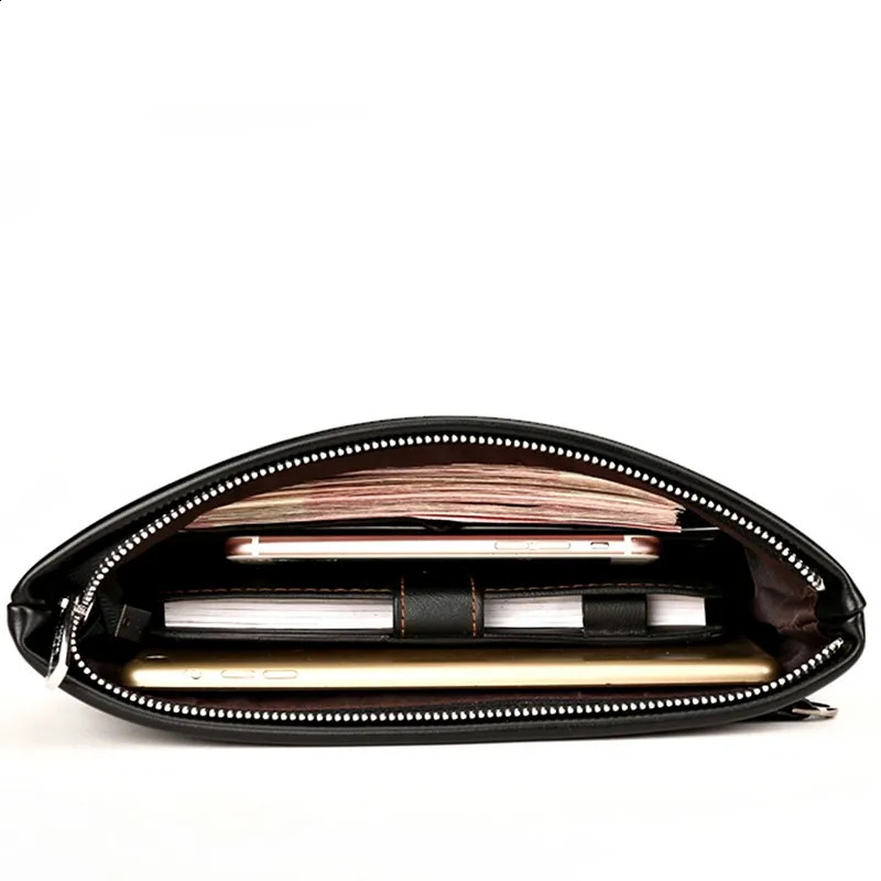 Bag For Men Fashion Solid Color Large Capacity Mens Handbag Wallet Card Bag Bolso Hombre Clutch Wallet For Men Bolso Hombre 241224