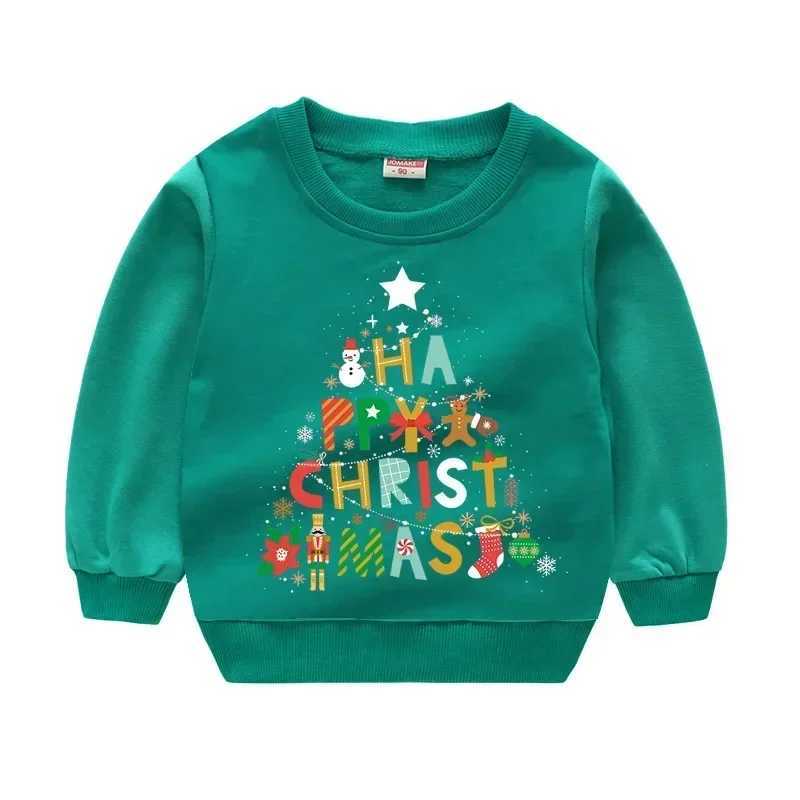 Christmas Childrens Holiday Clothing Hoodies Spring/Summer New Pullover Childrens Clothing Girls Boys Polo Boys W241223
