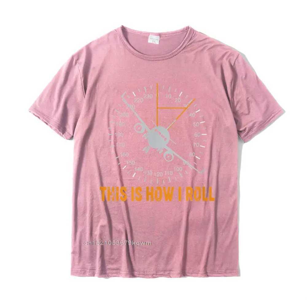 Its interesting that this is how I roll airplane pilot T-shirts cotton mens tops customized T-shirts regular fashion W241223