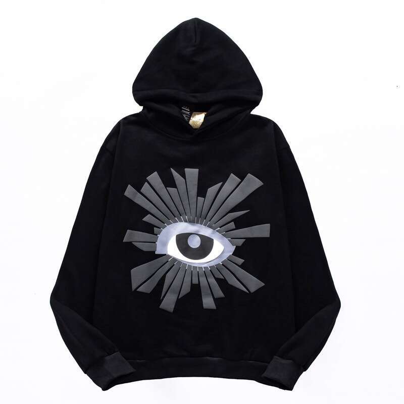 House errors, Eye of Truth, Foam print, couple's fashion trend, autumn and winter plus fleece hoodie