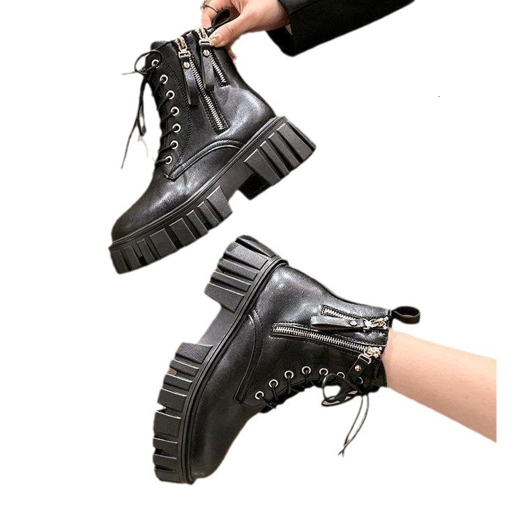 Ddmywed Martin Women's British New Summer Slim Ins Trendy Thin Style Explosive Street Short Boots Black Thick Sole Chinese Brand Shoes F1224-39 d